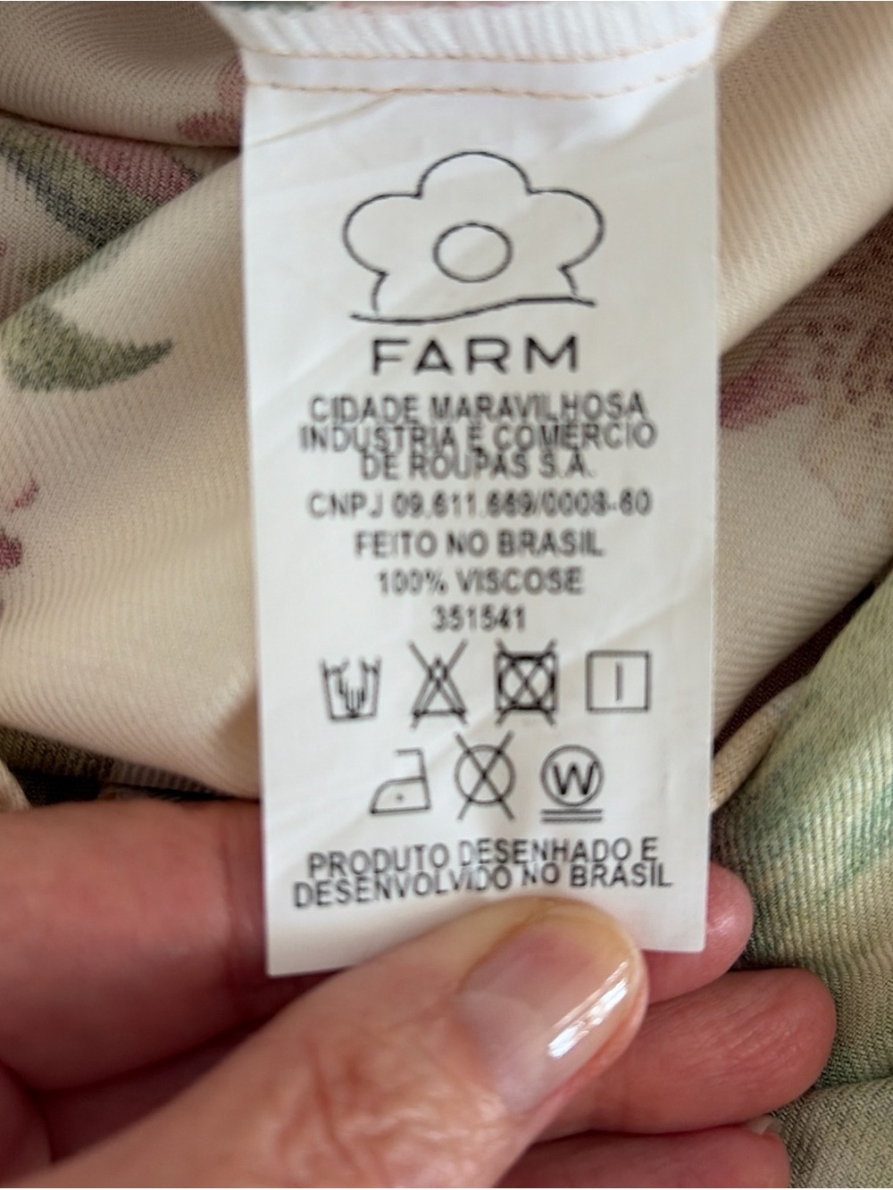 FARM Rio One-Shoulder Floral Maxi Dress in Cream NWT - Picture 7 of 13
